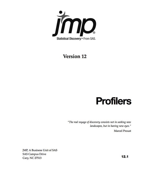JMP 12 Profilers 