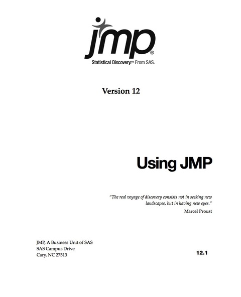 Using JMP 12 