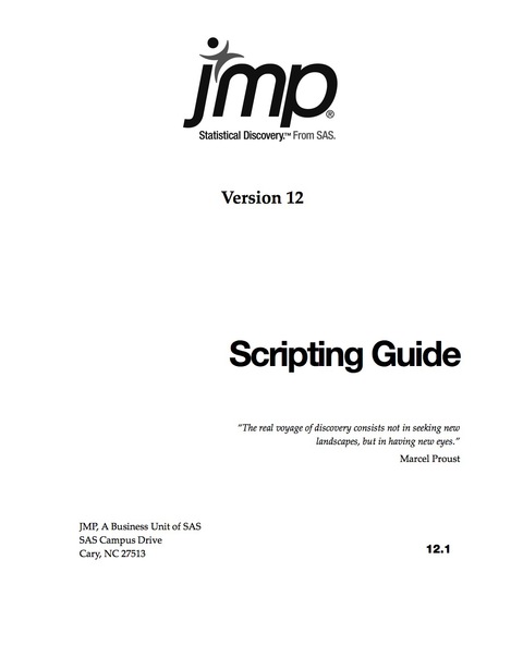 JMP 12 Scripting Guide 