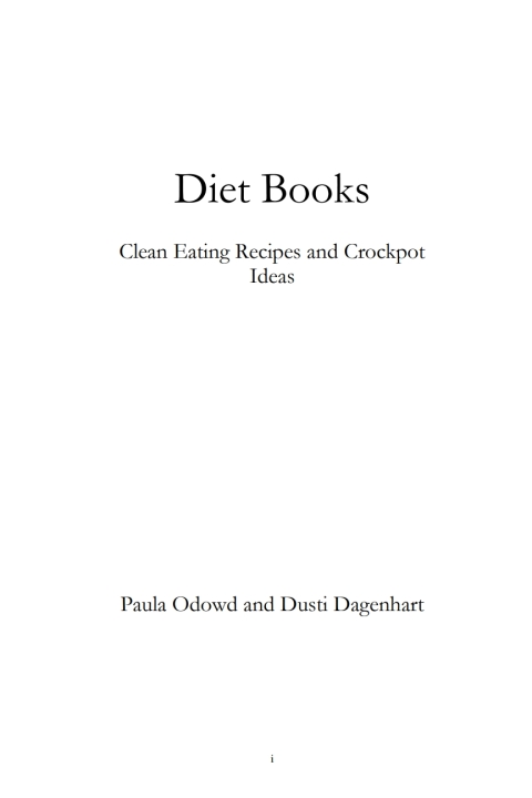 Cover image for book Diet Books: Clean Eating Recipes and Crockpot Ideas