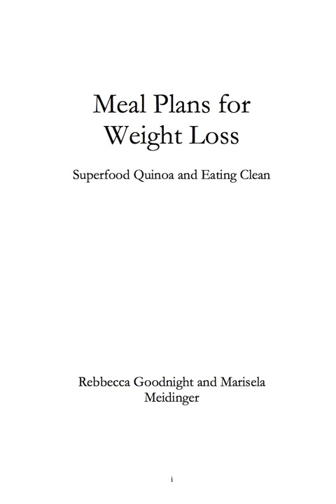 Cover image for book Meal Plans for Weight Loss: Superfood Quinoa and E