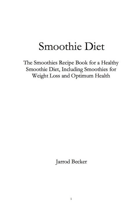 Cover image for book Smoothie Diet
