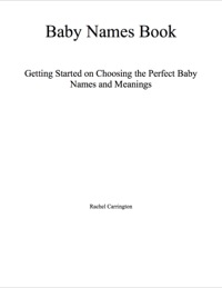 Cover image: Baby Names Book