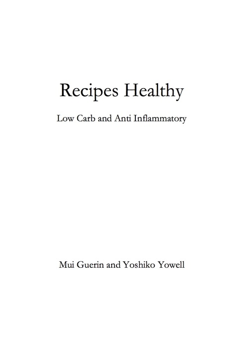 Cover image for book Recipes Healthy: Low Carb and Anti Inflammatory