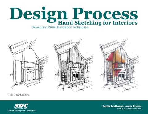 Cover image for book Design Process Hand Sketching for Interiors: Developing Visual Illustration Techniques