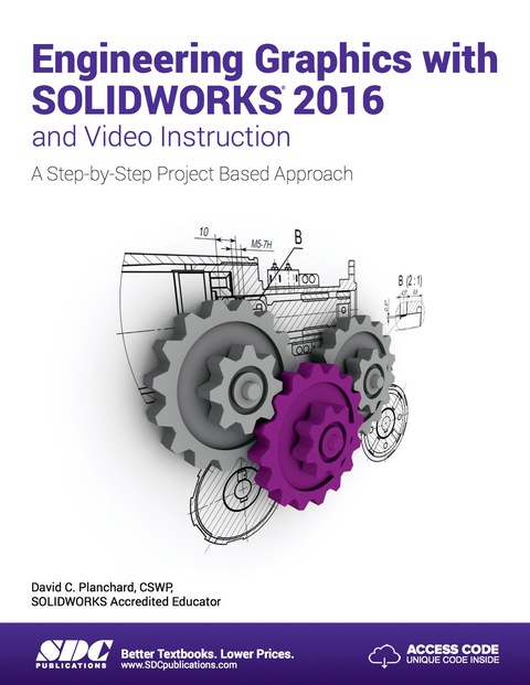 Cover image for book Engineering Graphics with SOLIDWORKS 2016 and Video Instruction