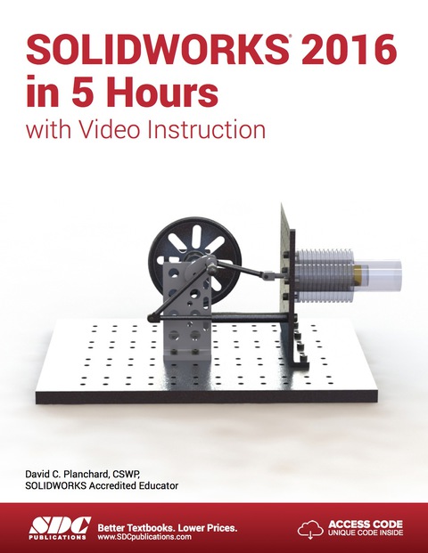 Cover image for book SOLIDWORKS 2016 in 5 Hours with Video Instruction