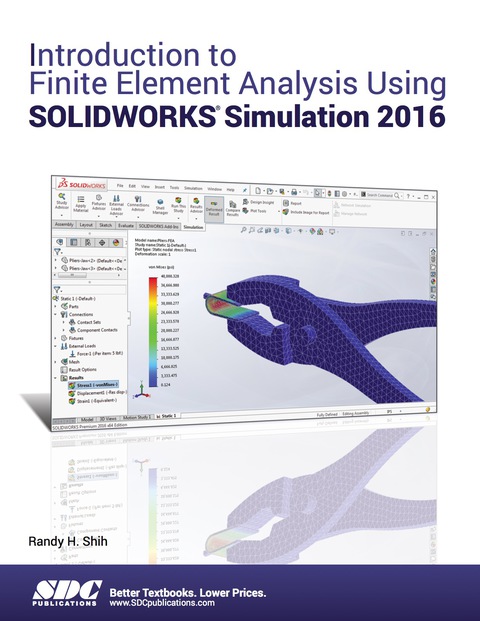 Cover image for book Introduction to Finite Element Analysis Using SOLIDWORKS Simulation 2016
