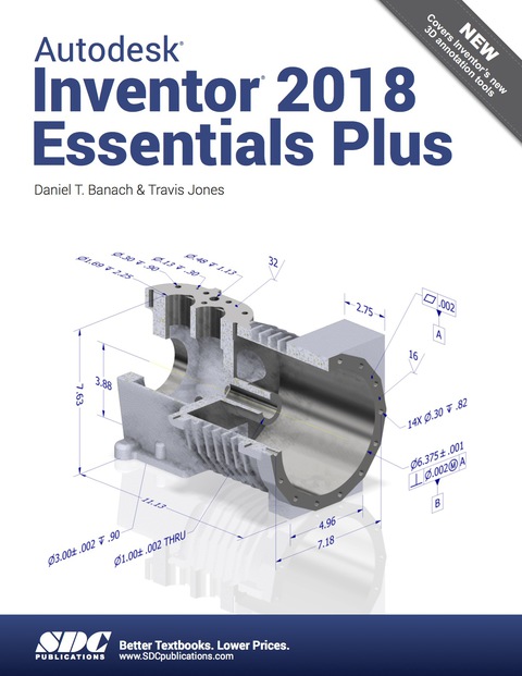 Cover image for book Autodesk Inventor 2018 Essentials Plus