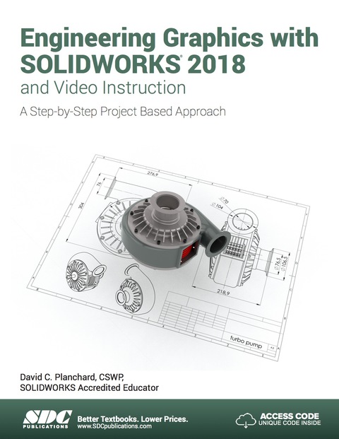 Cover image for book Engineering Graphics with SOLIDWORKS 2018 and Video Instruction