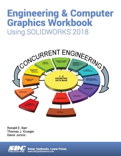 Cover image for book Engineering & Computer Graphics Workbook Using SOLIDWORKS 2018