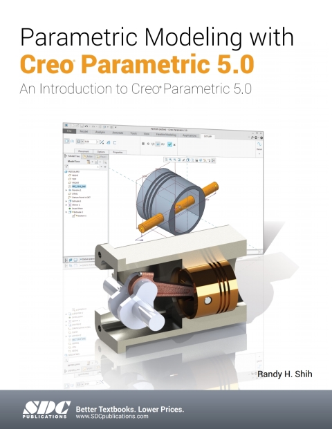 Cover image for book Parametric Modeling with Creo Parametric 5.0