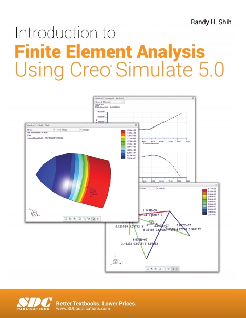 Cover image for book Introduction to Finite Element Analysis Using Creo Simulate 5.0