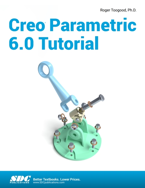 Cover image for book Creo Parametric 6.0 Tutorial