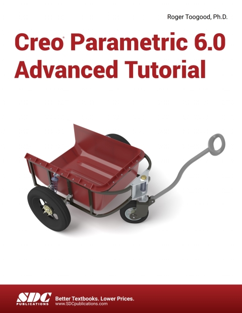 Cover image for book Creo Parametric 6.0 Advanced Tutorial