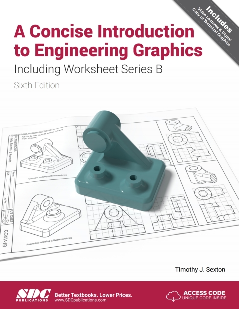 Cover image for book A Concise Introduction to Engineering Graphics Including Worksheet Series B