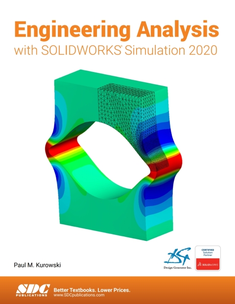 Cover image for book Engineering Analysis with SOLIDWORKS Simulation 2020