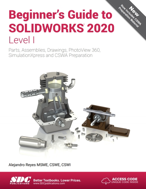 Cover image for book Beginner's Guide to SOLIDWORKS 2020 - Level I