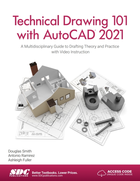 Cover image for book Technical Drawing 101 with AutoCAD 2021