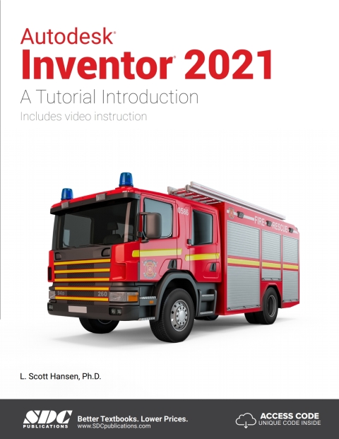 Cover image for book Autodesk Inventor 2021 A Tutorial Introduction