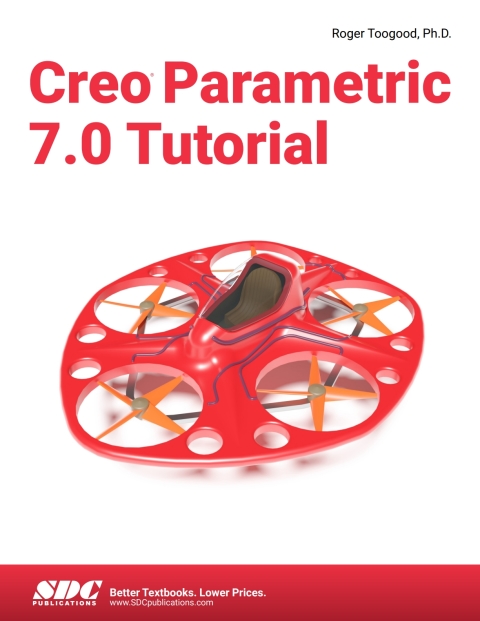 Cover image for book Creo Parametric 7.0 Tutorial