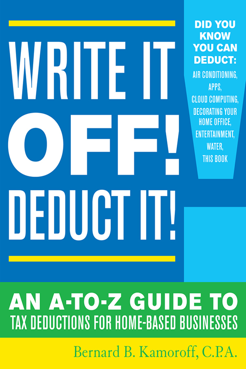 Reflowable Write It Off! Deduct It!; $11.09
