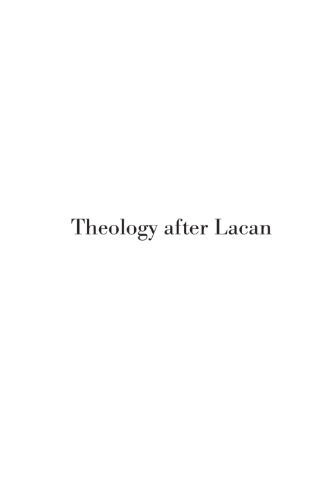 Cover image for book Theology after Lacan