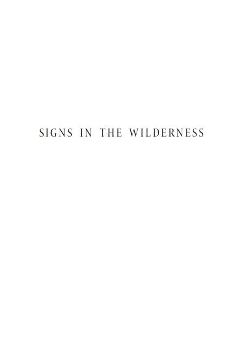 Cover image for book Signs in the Wilderness