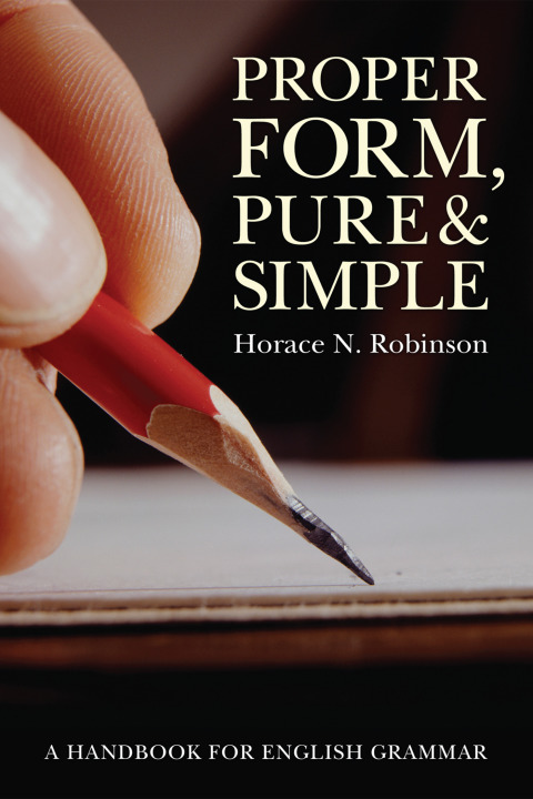 Cover image for book Proper Form, Pure and Simple