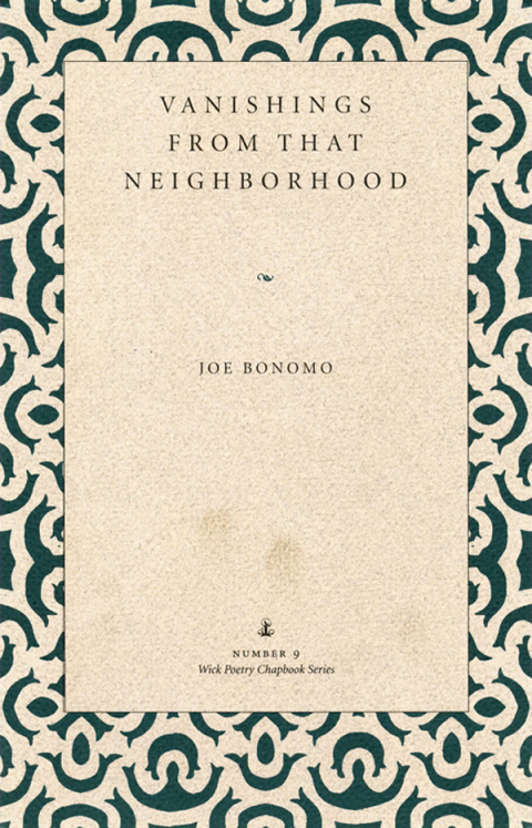 Cover image for book Vanishings from that Neighborhood