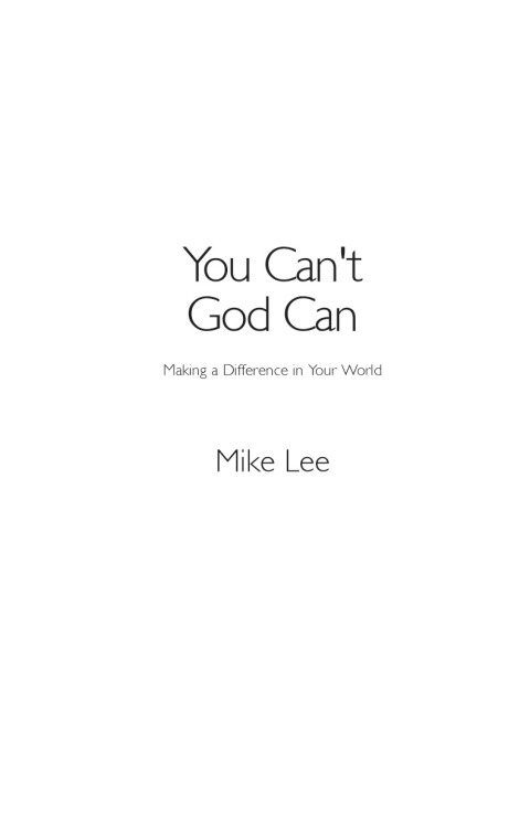 Cover image for book You Can't God Can
