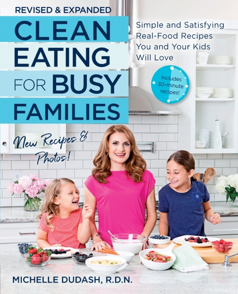 Cover image for book Clean Eating for Busy Families, revised and expanded