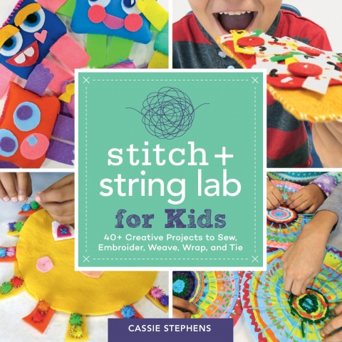Cover image for book Stitch and String Lab for Kids