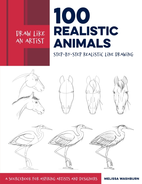 Cover image for book Draw Like an Artist: 100 Realistic Animals