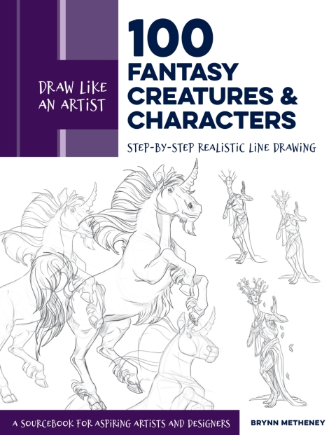 Cover image for book Draw Like an Artist: 100 Fantasy Creatures and Characters