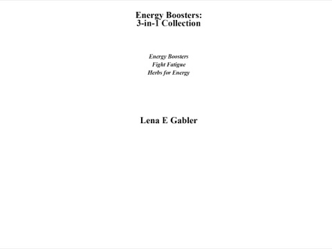 Cover image for book Energy Boosters: 3-in-1 Collection