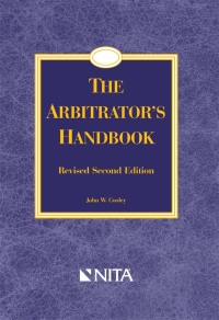 Cover image: The Arbitrator's Handbook 2nd edition 9781601561053