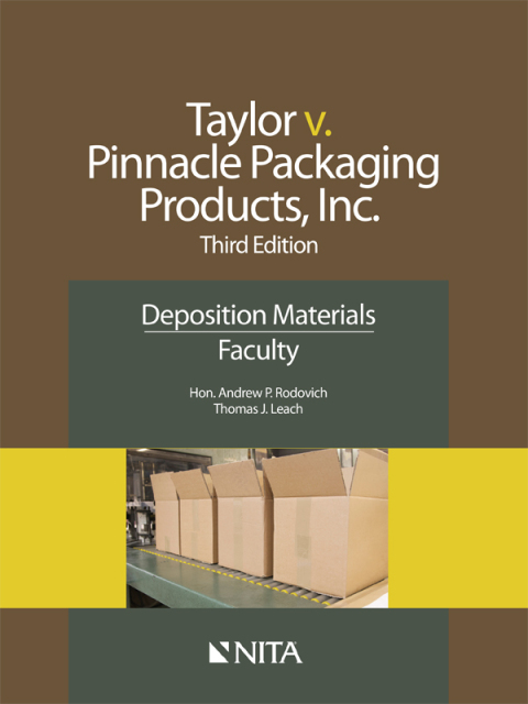 Cover image for book Taylor v. Pinnacle Packaging Products, Inc.