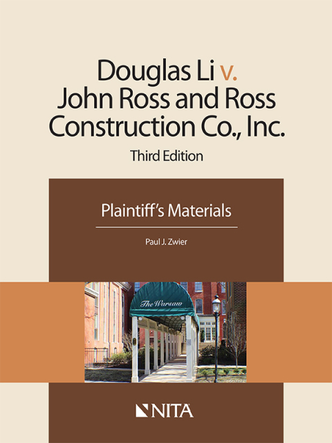 Cover image for book Douglas Li v. John Ross and Ross Construction Co., Inc.