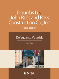 Cover image: Douglas Li v. John Ross and Ross Construction Co., Inc. 3rd edition 9781601564320