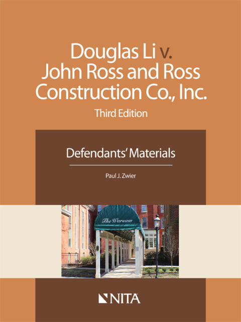 Cover image for book Douglas Li v. John Ross and Ross Construction Co., Inc.