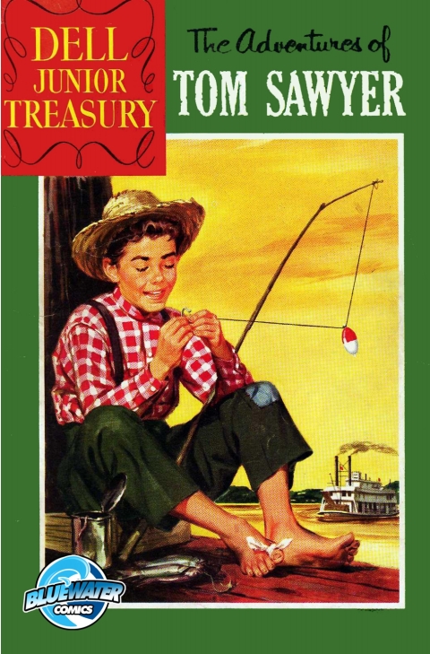 Cover image for book Dell Junior Treasury: Tom Sawyer