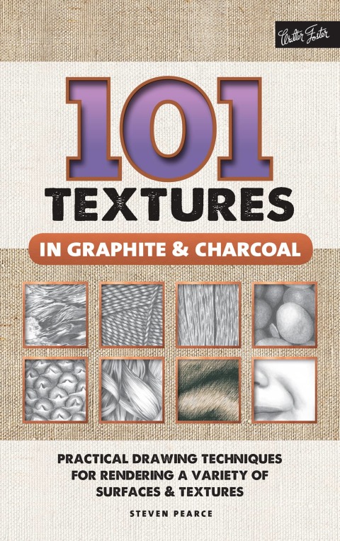 Cover image for book 101 Textures in Graphite & Charcoal
