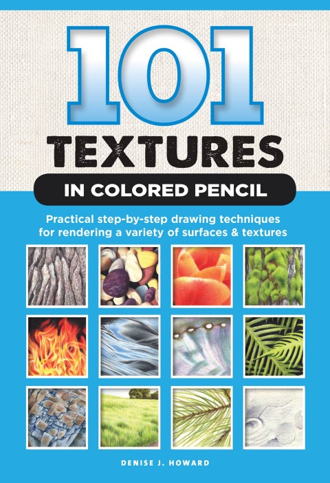 Cover image for book 101 Textures in Colored Pencil