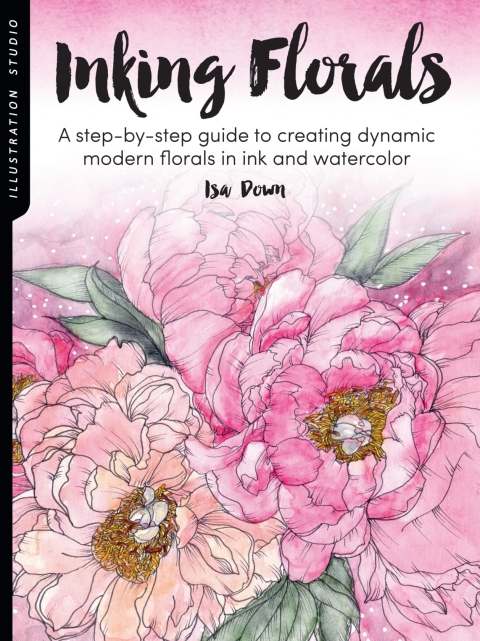 Cover image for book Illustration Studio: Inking Florals