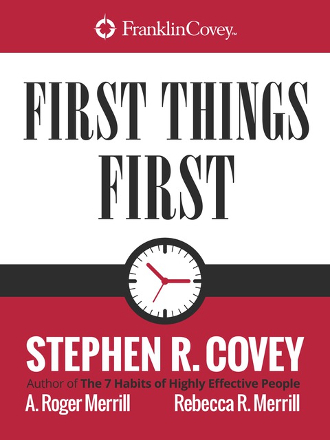 Cover image for book First Things First