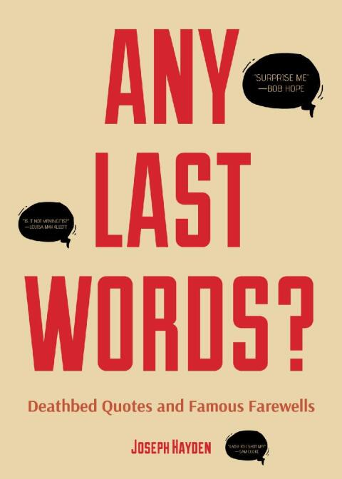 Cover image for book Any Last Words?