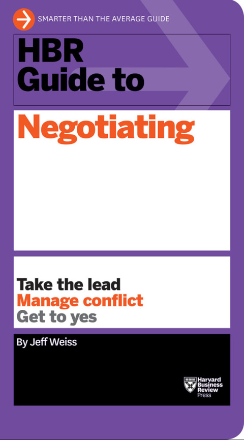 Cover image for book HBR Guide to Negotiating (HBR Guide Series)
