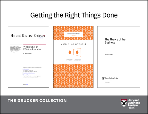 Cover image for book Get the Right Things Done: The Drucker Collection (6 Items)