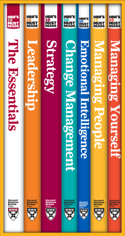 Cover image for book HBR's 10 Must Reads Boxed Set with Bonus Emotional Intelligence (7 Books) (HBR's 10 Must Reads)